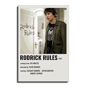 maisuimaoyi vintage movie poster 90s room diary of a wimpy kid rodrick rules canvas art poster and wall art picture print modern family bedroom decor posters 16x24inch(40x60cm)