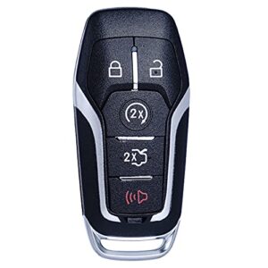 key fob replacement compatible for ford explorer 2016-2017 edge mustang 2015-2017 fusion titanium lincoln mkz mkc 2014-2016 mkx 2016-2018 2019 smart car keyless entry remote control 902mhz 164-r7989