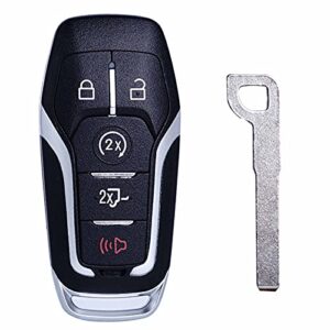 key fob replacement compatible for ford f-150 f-250 f-350 f-450 2015 2016 2017 proximity smart car keyless entry remote control with power tailgate and remote start 902mhz 164-r8117 m3n-a2c31243300