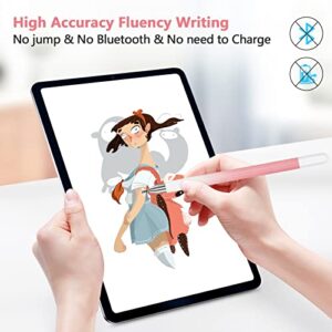 Stylus Pen for iPad (2 Pcs), Universal Touch Screens Stylus Pens High Sensitivity Disc & Fiber Tip Pencils Compatible with Apple/iPhone/iPad/Android/Tablets and All Capacitive Touch Screens