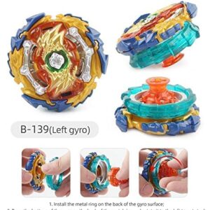 Battling Top Burst Gyro Toy Set, LZSZRZ 12 Pcs Spinning Tops 3 Launchers Combat Battling Game Toy Set with Portable Storage Box Gift for Children Boys Girls Kids - Ages 6+