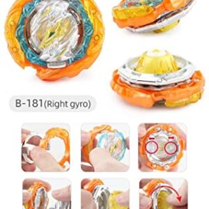 Battling Top Burst Gyro Toy Set, LZSZRZ 12 Pcs Spinning Tops 3 Launchers Combat Battling Game Toy Set with Portable Storage Box Gift for Children Boys Girls Kids - Ages 6+