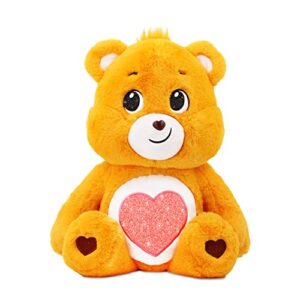 care bears 18" plush - tenderheart bear with glitter belly badge - soft huggable material!