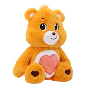 Care Bears 18" Plush - Tenderheart Bear with Glitter Belly Badge - Soft Huggable Material!