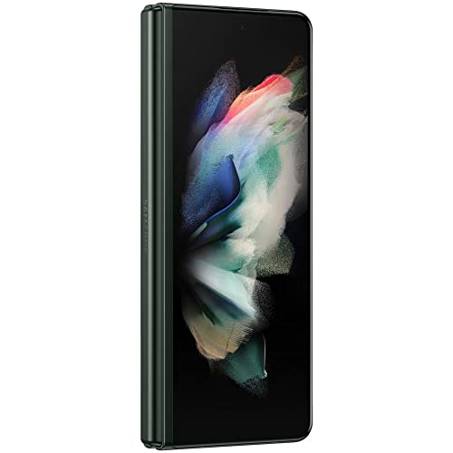 SAMSUNG Galaxy Z Fold 3 5G Factory Unlocked Android Cell Phone US Version Smartphone Tablet 2-in-1 Foldable Dual Screen Under Display Camera 256GB Storage, Phantom Green (Renewed)