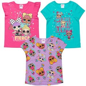 l.o.l. surprise! little girls 3 pack ruffle graphic t-shirt 5