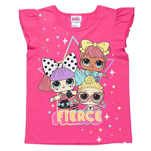 L.O.L. Surprise! Little Girls 3 Pack Ruffle Graphic T-Shirt 5