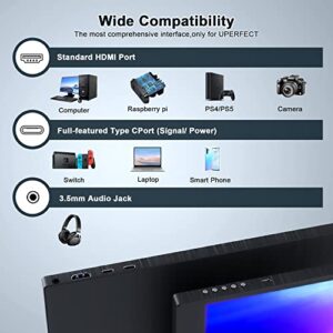 ZSCMALLS Portable Monitor 17.3 Inch 144Hz 1080P FHD Gaming Monitor USB-C HDMI Computer Display HDR IPS Laptop Screen Extender with Smart Cover/Speakers for Laptop PC Mac Phone PS3 4/5 Xbox Switch