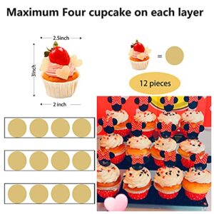 AZEAM Acrylic Riser, Black Display Risers Stand Large Collection Organizer Shelf for Cupcake Food Desserts Holder Cosmetic Products Tabletop Use and More (12 X 8 X 6 Inch) (2 Packs Black)