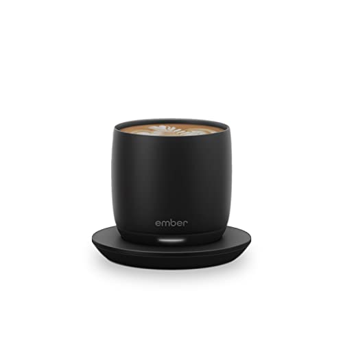 Ember Temperature Control Smart Cup, 6 oz, App-Controlled Heated Coffee Cup, Espresso Mug with 90 Min Battery Life, Black