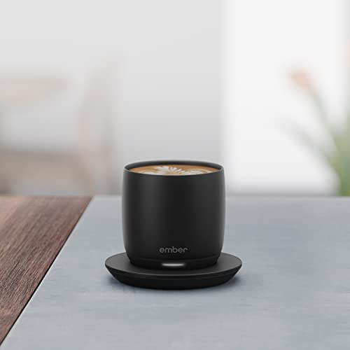 Ember Temperature Control Smart Cup, 6 oz, App-Controlled Heated Coffee Cup, Espresso Mug with 90 Min Battery Life, Black