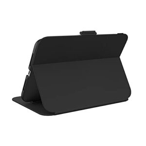 speck products balance folio ipad mini (2021) case and stand, black/black