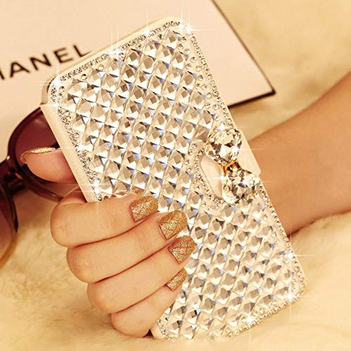 Bonitec iPhone 13 Pro Max Wallet Case - Luxury Glitter Bowknot Diamond Rhinestone Flip Stand with Card Slot