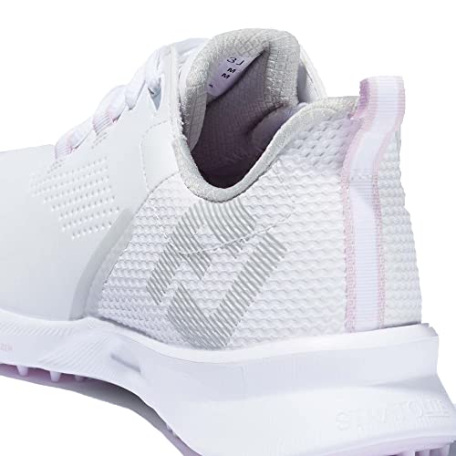 FootJoy Women's FJ Fuel Golf Shoe, White/White/Pink, 8