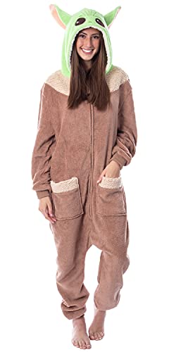 Star Wars The Mandalorian Adult The Child Grogu Kigurumi Union Suit Pajama for Men and Women (L/XL) Multi