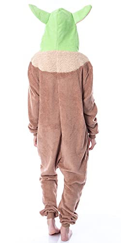 Star Wars The Mandalorian Adult The Child Grogu Kigurumi Union Suit Pajama for Men and Women (L/XL) Multi