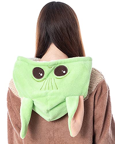 Star Wars The Mandalorian Adult The Child Grogu Kigurumi Union Suit Pajama for Men and Women (L/XL) Multi