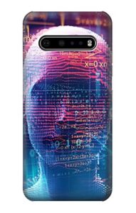 r3800 digital human face case cover for lg v60 thinq 5g