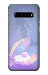 r3823 beauty pearl mermaid case cover for lg v60 thinq 5g