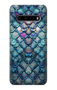 r3809 mermaid fish scale case cover for lg v60 thinq 5g