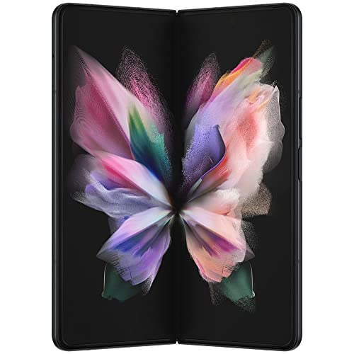 SAMSUNG Galaxy Z Fold 3 5GFactory Unlocked US Version Tablet 2-in-1 Foldable Dual Screen Under Display Camera 512GB Storage, Phantom Black (Renewed)