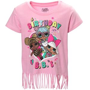 l.o.l. surprise! diva bon bon queen bee birthday little girls t-shirt pink 6-6x
