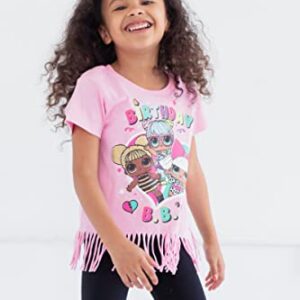 L.O.L. Surprise! Diva Bon Bon Queen Bee Birthday Little Girls T-Shirt Pink 6-6X