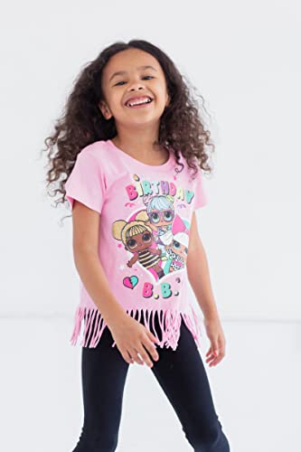 L.O.L. Surprise! Diva Bon Bon Queen Bee Birthday Little Girls T-Shirt Pink 6-6X