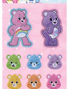 iscream Care Bears Rainbow Puffy Glitter Accent 10-Piece Sticker Sheet