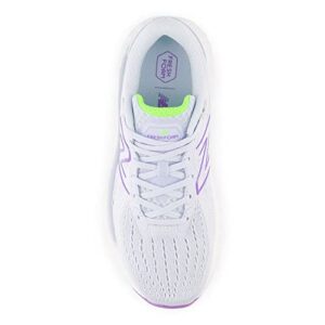 New Balance Women's Fresh Foam EVOZ V2 Running Shoe, Starlight/Light Arctic Grey/Electric Purple, 10 Wide