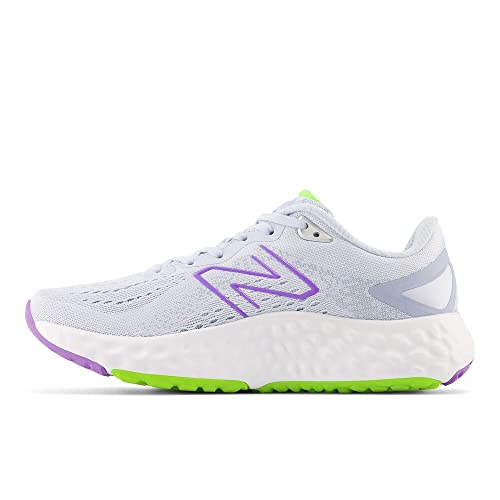 New Balance Women's Fresh Foam EVOZ V2 Running Shoe, Starlight/Light Arctic Grey/Electric Purple, 10 Wide