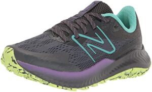 new balance women's dynasoft nitrel v5 trail running shoe, magnet/cyber jade/electric purple, 9.5