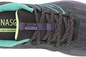 New Balance Women's DynaSoft Nitrel V5 Trail Running Shoe, Magnet/Cyber Jade/Electric Purple, 9.5