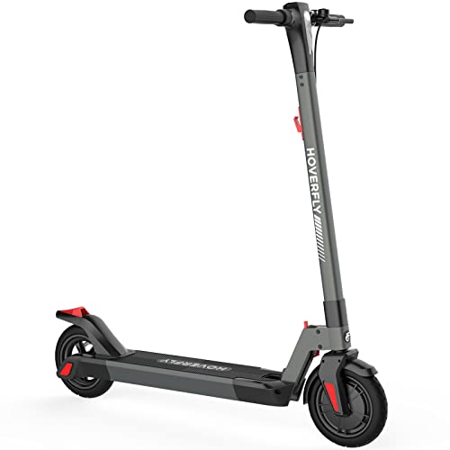 Hoverfly F1 Electric Scooter, 8.5" Pneumatic Tire, Max 15 Mile & 15.5 Mph by 300w Motor, 2 Speed Gear and Safe Headlight and Taillight,Aluminum Alloy Frame & Cruise Control,Foldable Escooter for Adult