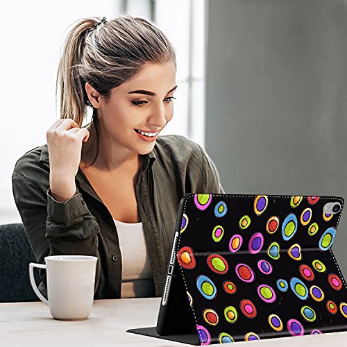 Case for New iPad Mini 6 2021 (6th Generation), Multi-Angle View Adjustable Stand Auto Wake/Slee for iPad Mini 6th Gen 8.3 Inch ,Cute Custom Pattern, Macaron