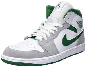 jordan mens air 1 mid se dc7294 103 grey/pine green/white - size 9.5