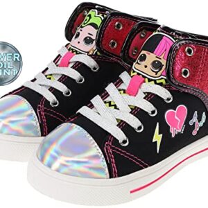 L.O.L. Surprise! Girls Rocker Diva Hightop Sneakers, Size 11 Black Pink