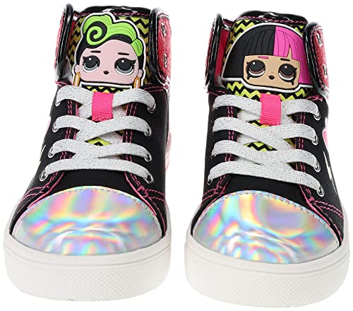 L.O.L. Surprise! Girls Rocker Diva Hightop Sneakers, Size 11 Black Pink