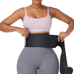 FeelinGirl Waist Trainer for Women Waist Wrap Tummy Control Waist Shaper with Loop Waist Trainer for Lower Belly Fat