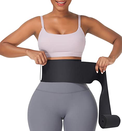 FeelinGirl Waist Trainer for Women Waist Wrap Tummy Control Waist Shaper with Loop Waist Trainer for Lower Belly Fat