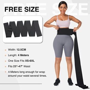 FeelinGirl Waist Trainer for Women Waist Wrap Tummy Control Waist Shaper with Loop Waist Trainer for Lower Belly Fat