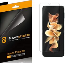 supershieldz (2 pack) designed for samsung galaxy z flip 3 5g screen protector, (full coverage) high definition clear shield (tpu)