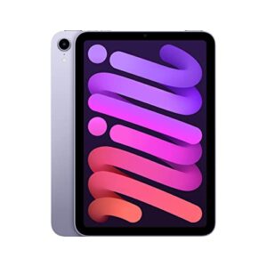 2021 apple ipad mini 6 (8.3 inch, wi-fi, 64gb) purple (renewed)