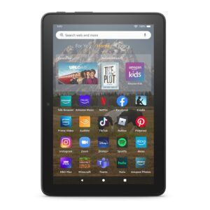 Certified Refurbished Amazon Fire HD 8 tablet, 8” HD Display, 32 GB, 30% faster processor, designed for portable entertainment, (2022 release), Black