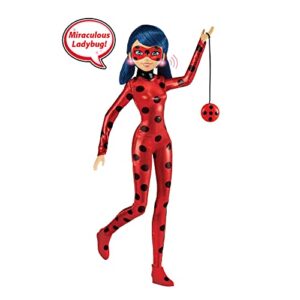 Miraculous Talk and Sparkle 10.5” Ladybug Deluxe Doll with Lights and Sounds