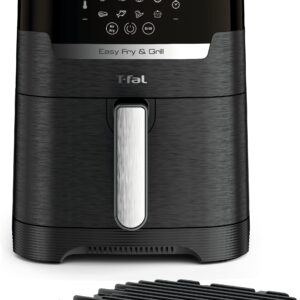 T-fal Air Fryer & Grill Combo Digital, 2-in-1, 4.4 Qrt, black