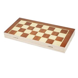 FINE MEN WYX-Chess, 1set 3434cm Folding Wooden International Chess Checkers Set Foldable Board Game Funny Game Chessmen Collection Portable Board Game