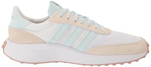 adidas Women's 70s Running Shoe, FTWR White/Almost Blue/Off White, 8