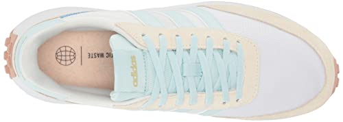 adidas Women's 70s Running Shoe, FTWR White/Almost Blue/Off White, 8