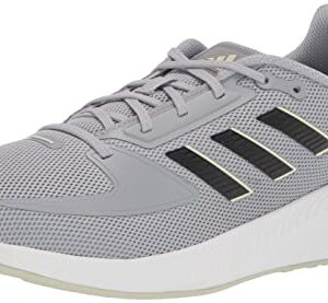 adidas Women's Runfalcon 2.0 Running Shoe, Halo Silver/Black/Linen Green, 8